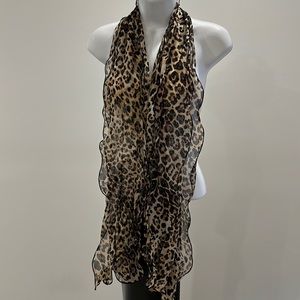 Leopard print scarf